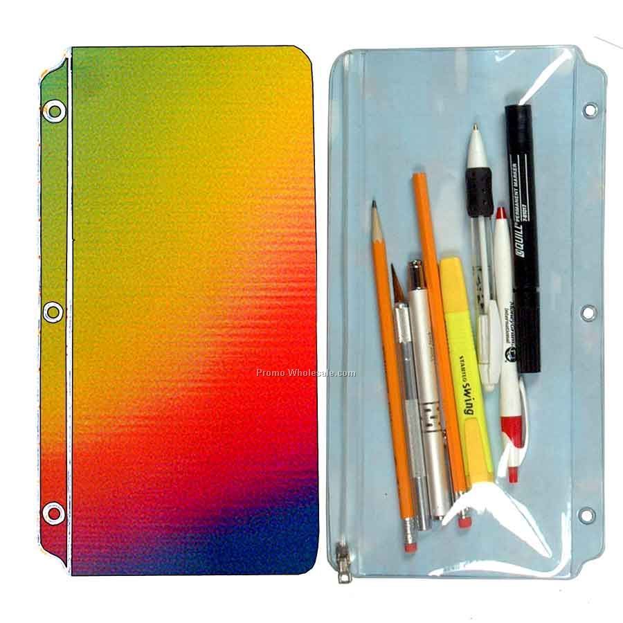 3d Lenticular Pencil Pouch - Stock / Multi-color