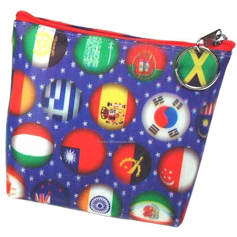 3d Lenticular Purse With Key Ring - Pavia - Stock / International Countries