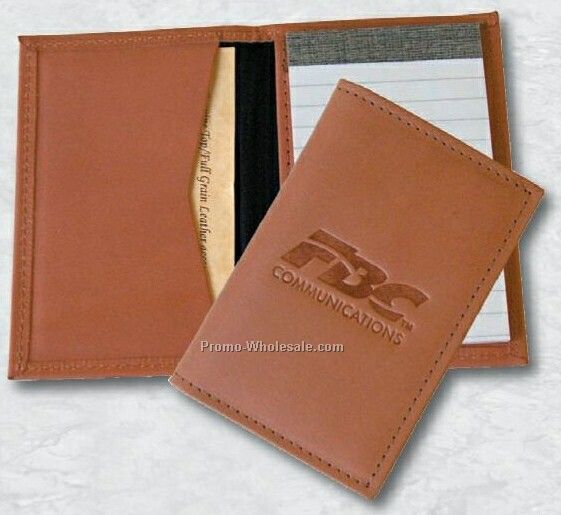4-1/4"x2-3/4" Leather Pocket Note Keeper