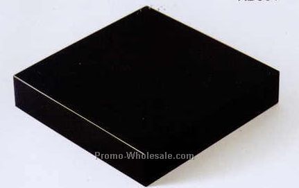 4"x4"x3/4" Black Optic Crystal Base