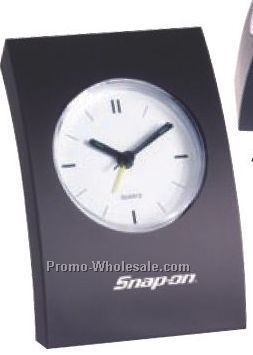 4"x6"x1-1/4" Arched Back Desk Clock With Alarm