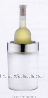 5-1/8"x8" Transparent Crystal Wine Chiller Bucket