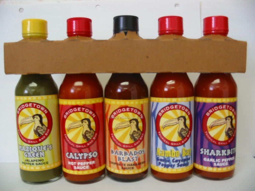 5 Pack Custom Hot Sauce Gift Collection