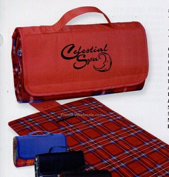 52"x47" Roll-up Picnic Blanket (Silk Screen)