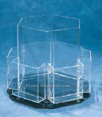 6 Compartment Revolving Rack Brochure Holder (Up To 4" Wide)