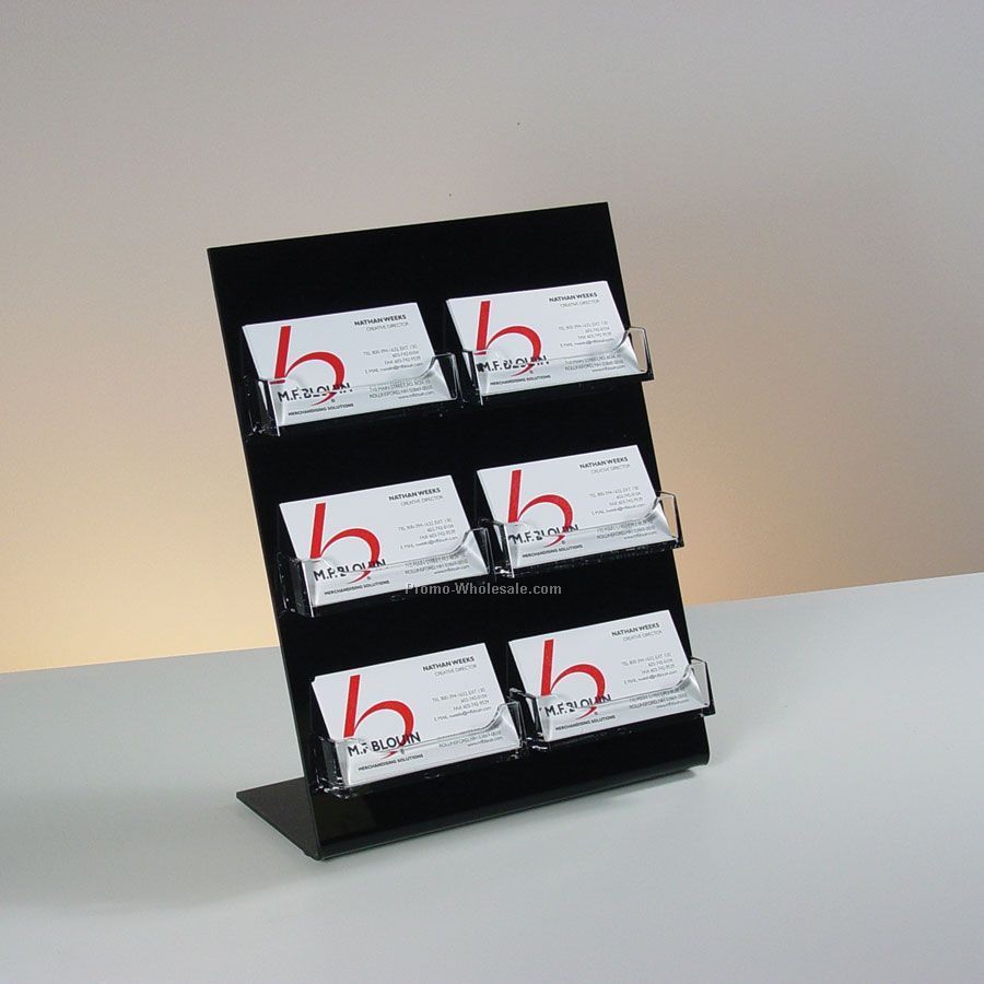 6-pocket Countertop Business Card Holder