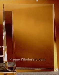 6"x8" Optical Crystal Book End/ Plaque Award