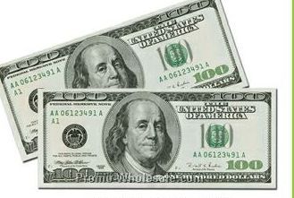 7-1/2"x17-1/2" Big Bucks Cutout $100 Bill
