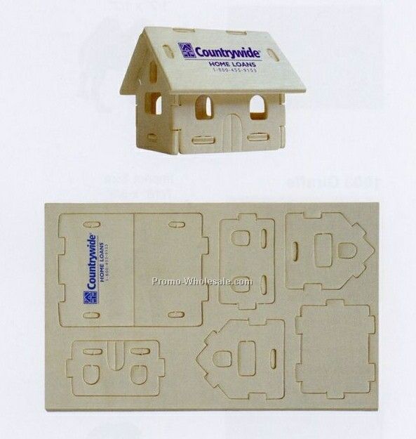 7-1/4"x4-1/2"x1/8" House Mini-logo Puzzle