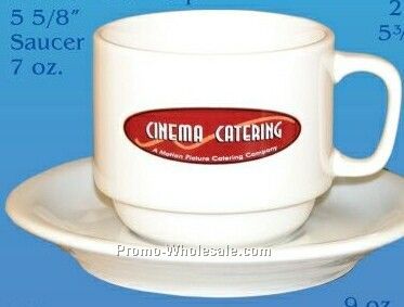 7 Oz. Stacking Cup & Saucer