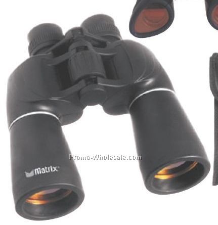 8"x7-1/4"x3" Jumbo 10x50 Prism Binoculars With Ruby Lenses