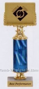 9-3/4" Logo Trophy W/ Column