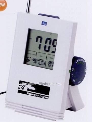 AM/ FM Radio W/ Thermo Alarm Clock