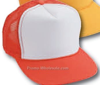 Adult Summer Mesh Cap With White Front