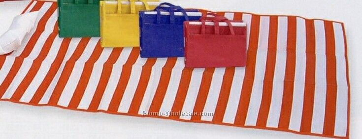 Beach Mat With Inflatable Pillow (Blank)