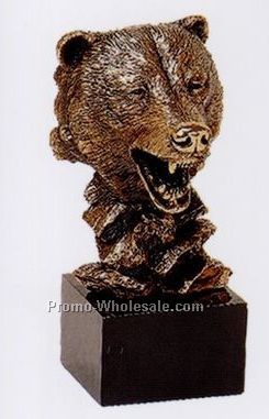 Bear Bust Trophy(A) Copper Finish