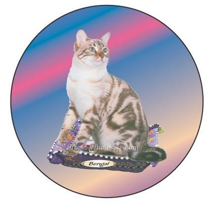 Bengal Cat Badge W/ Metal Pin