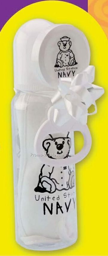 Bib Ribbon Set W/ White Bow