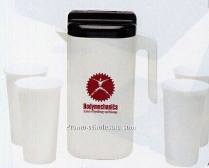 Bio Ad Pitcher And 4 Tumbler Set