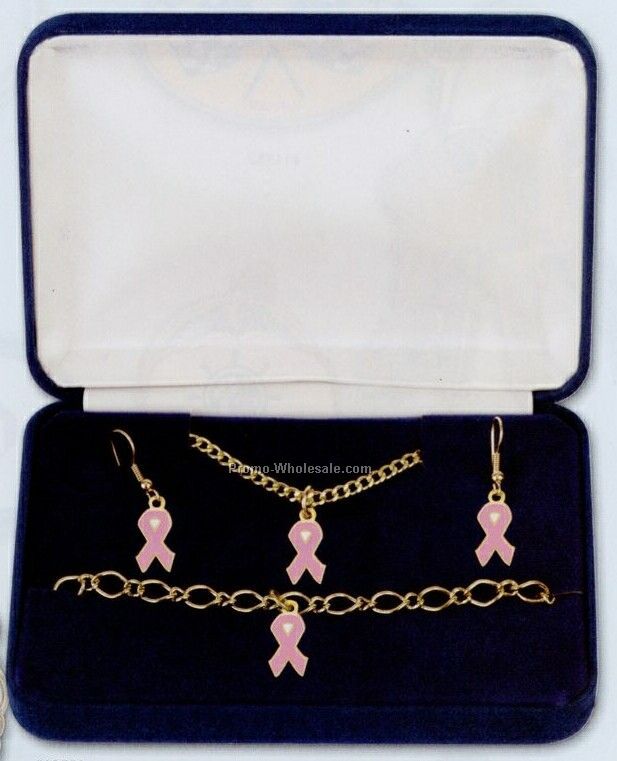 Boxed Gift Set With Earrings/ Bracelet/ Necklace