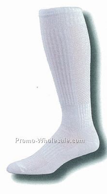 Breathable Mesh Calf Volleyball Socks W/ Ankle & Arch Support (10-13 Large)