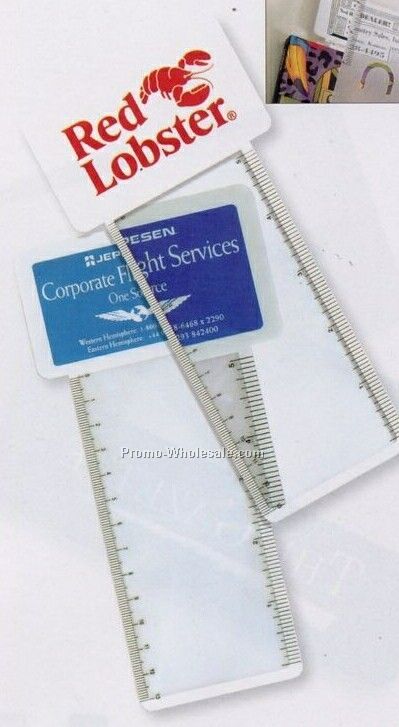 Business Card Magnifier Ruler/Bookmark (Standard Shipping)