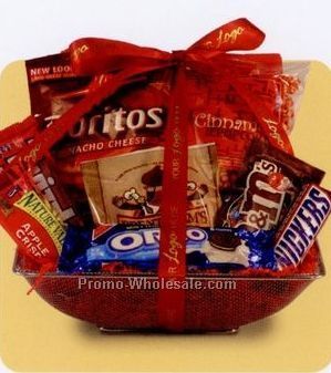 Business Classics Silver Snack Attack Basket