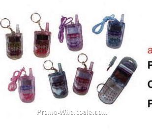 Cell Phone Shaped Lip Gloss Key Chain & Necklace