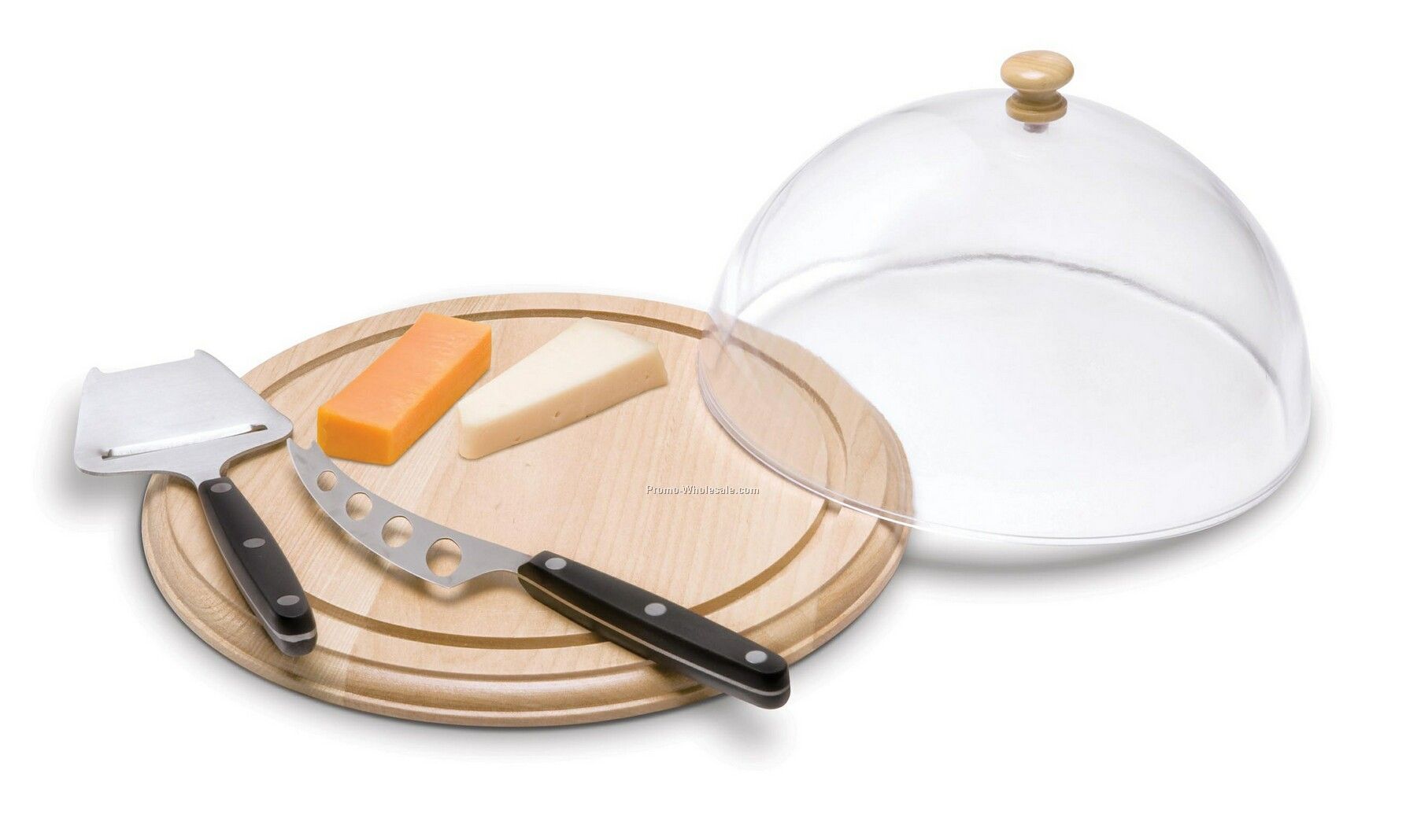 Cheese Board With Cover & 2 Knives