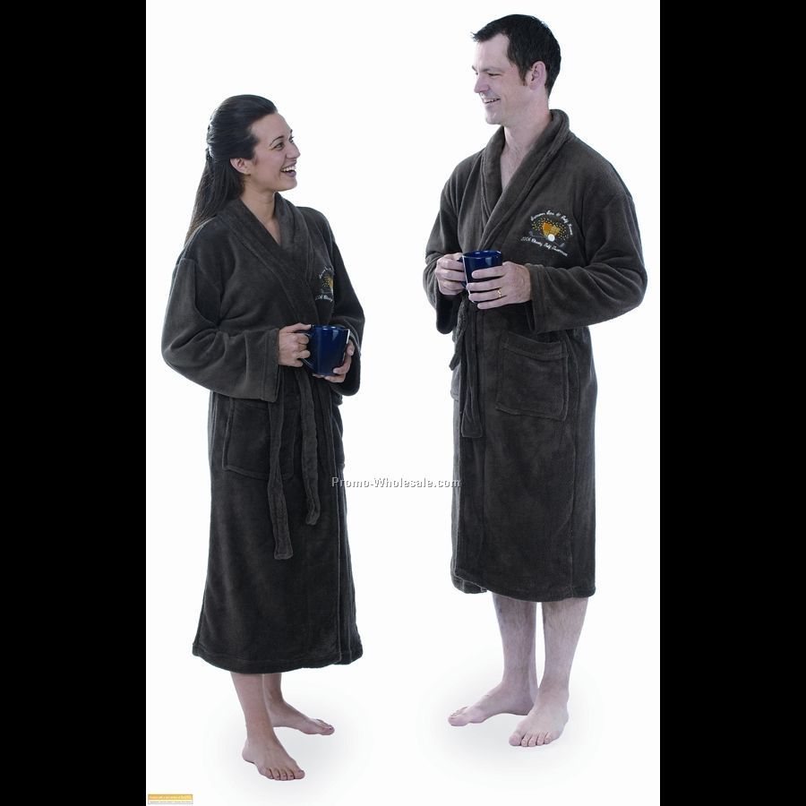 Chocolate Brown L-xl Velura (Tm) Robe