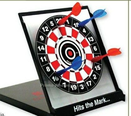 Desktop Magnetic Dartboard W/ 4 Darts