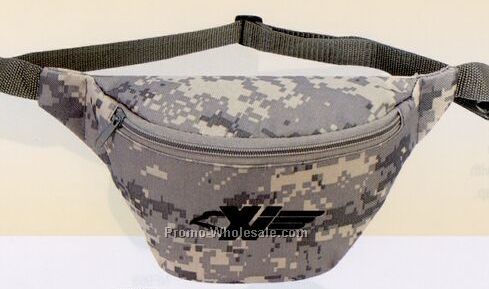 Digital Camouflage One-pocket Fanny Pack 8-1/2"x4-1/2"x2-1/2"