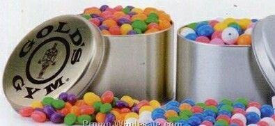 Empty Round Candy Tin Container