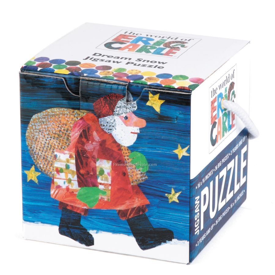 Eric Carle Dream Snow Santa Mini Cube Puzzle