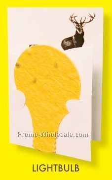 Floral Seed Paper Pop-out Booklet - Light Bulb