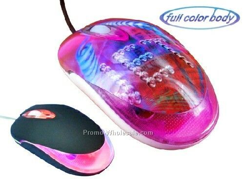 Full Color Series Mini Optical Mouse With Light