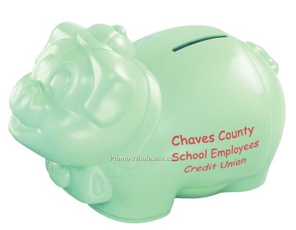 Glo Piggy Bank (1 Color/2 Side)
