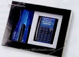 Grandiose Translucent Calculator & Stapler Collection (Standard Shipping)