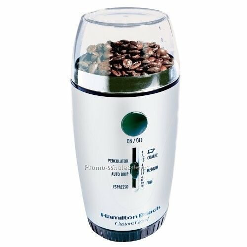 Hamilton Beach Custom Grind Coffee Grinder, Platinum