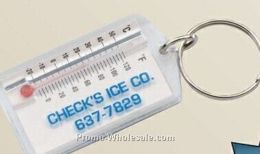 Handi Zip-temp Plastic Thermometer With Key Ring