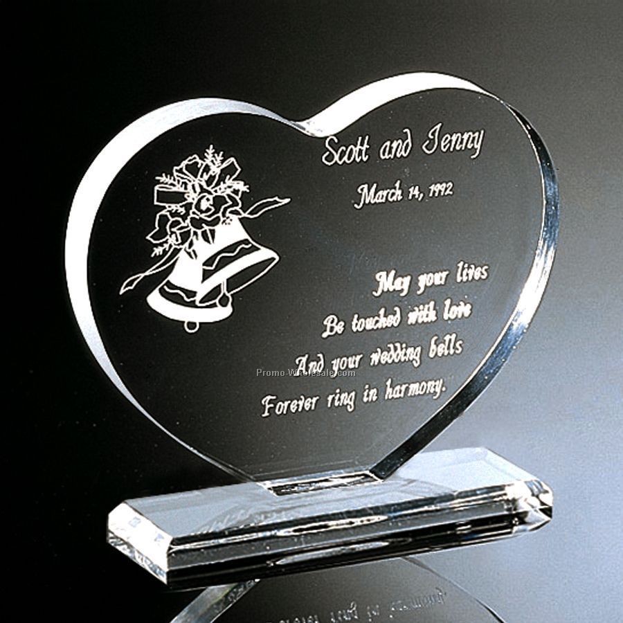 Heart Shape Plaque - 8-1/2"x 7"x 2"