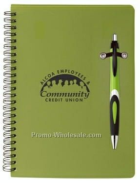 Helix Pen Combo W/ Double Spiral Bound Notebook