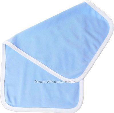 Infant Burp Cloth With White Trim (10"x20")