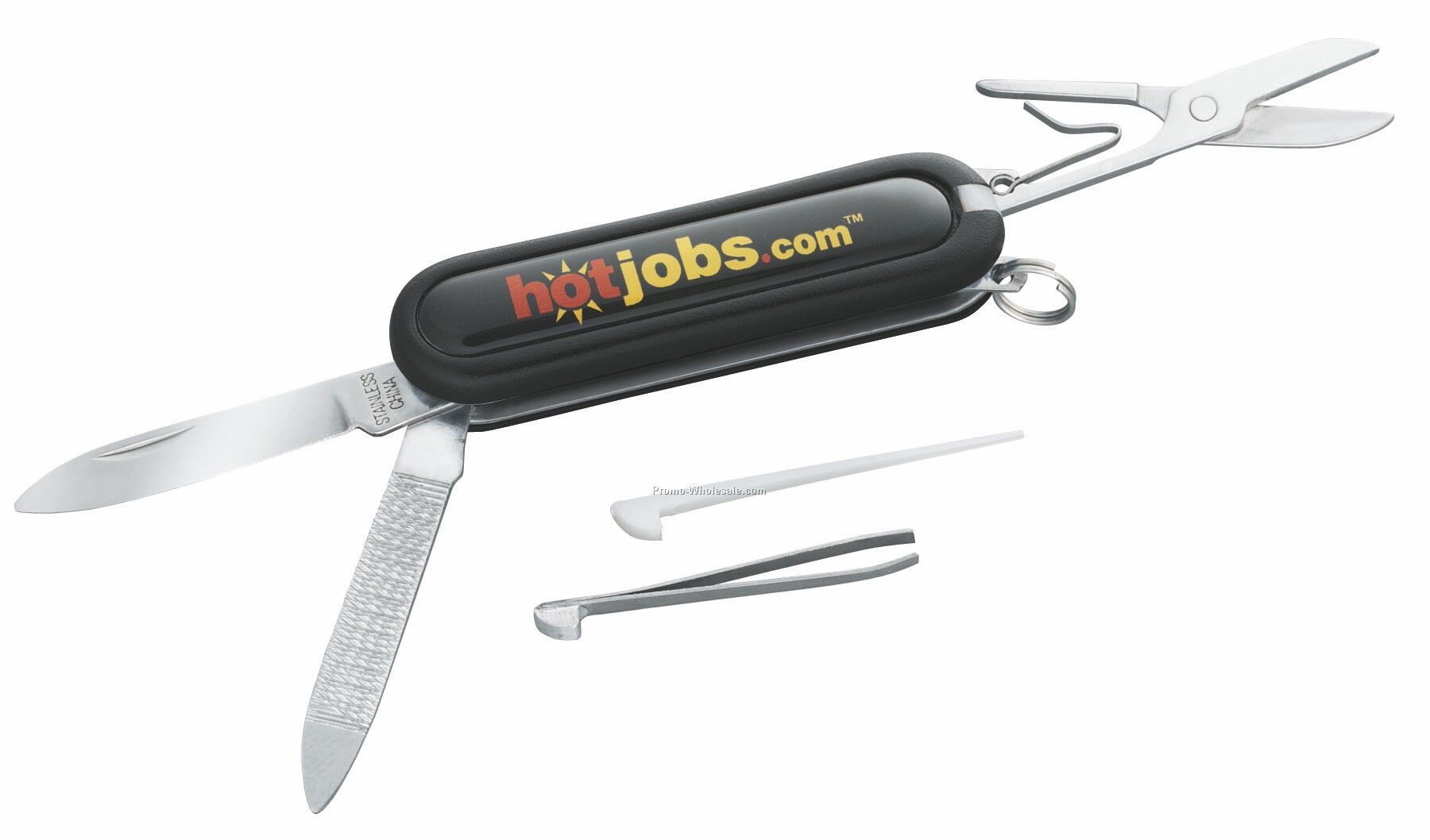 Journey 5-function Pocket Knife With Scissors / File / Tweezers