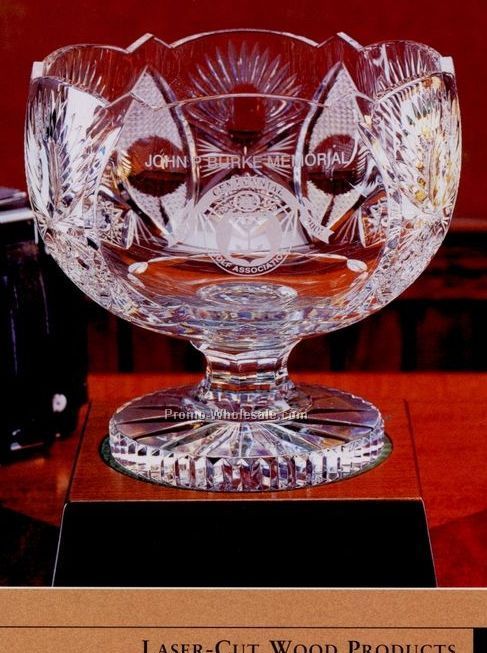 Krystof Crystal Leopold Pedestal Bowl