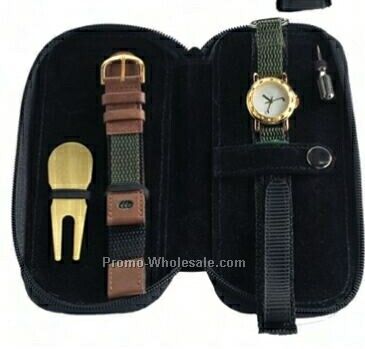 Ladies Gold Watch And Divot Set (Imprint)