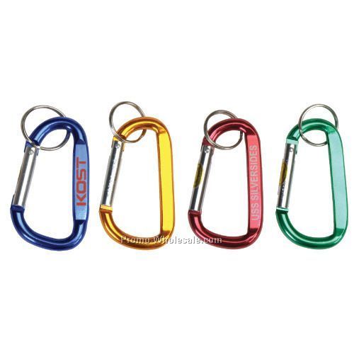 Large Anodized Aluminum Carabiner Keyring (1-3/4"x3")