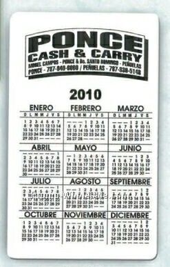 Large Size Calendar Cards In Spanish
