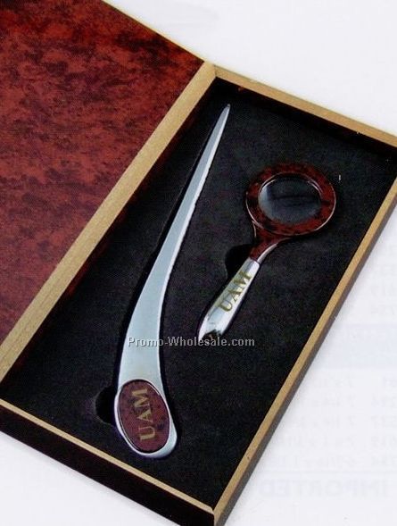 Letter Opener And Magnifier Gift Set