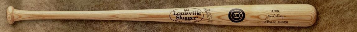 Louisville Slugger Full-size Mlb Logo Bat (Natural W/ Signature)